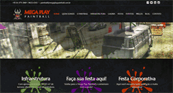 Desktop Screenshot of megaplaypaintball.com.br